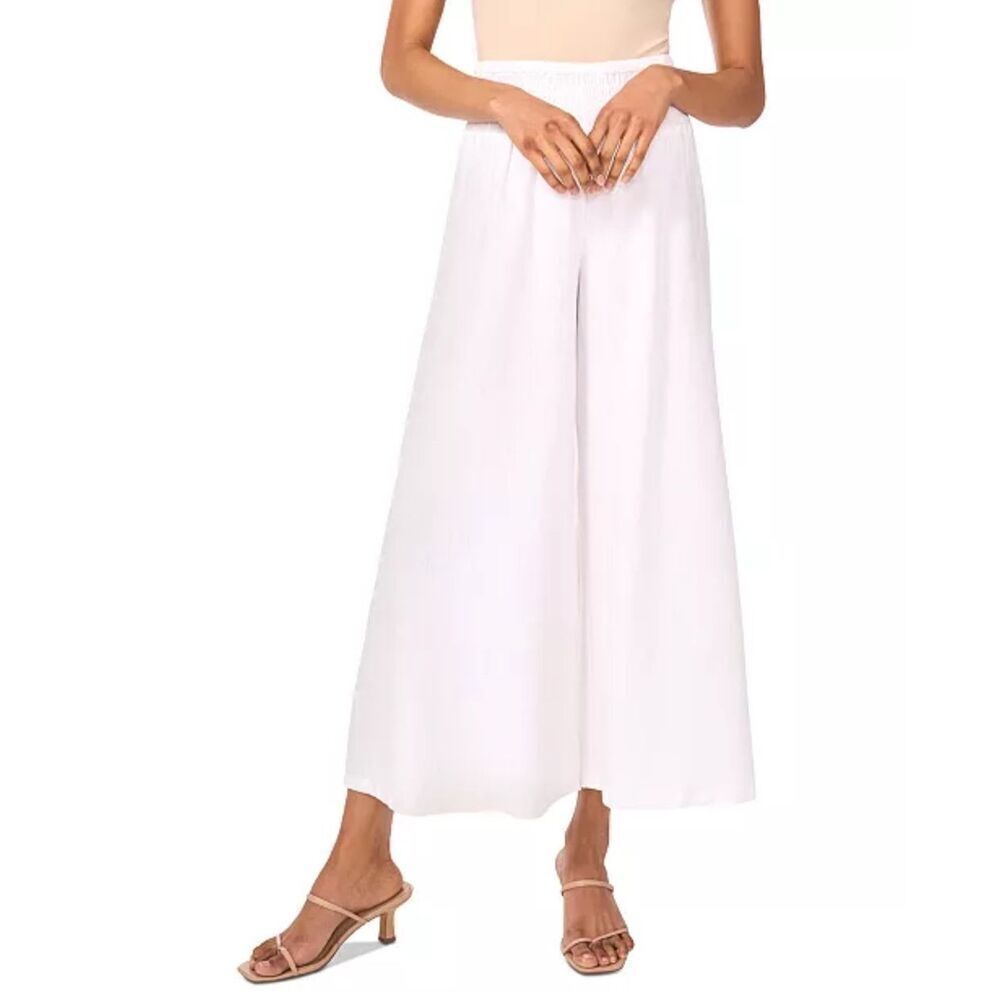 $109 Vince Camuto Women's linen blend wide leg pants size Xlarge m11